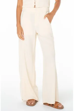 Roxy Maui Sessions Wide Leg Cotton Pants in at Nordstrom, Size Large