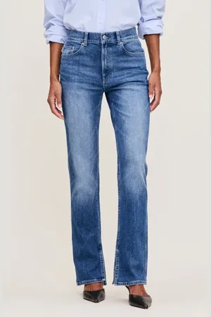 DL1961 Patti Side Slit Straight Leg High Rise Jeans in at Nordstrom, Size 29