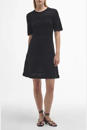 Barbour Mia Short Sleeve Cotton Minidress in at Nordstrom, Size 14 Us