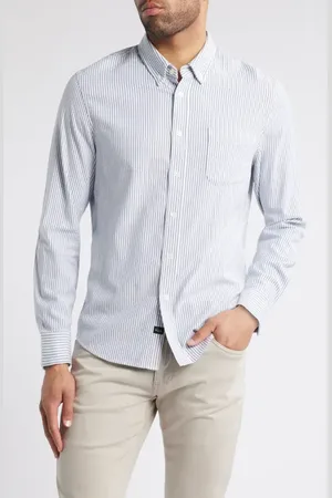 Rails Vance Stripe Cotton Blend Twill Button-Up Shirt in at Nordstrom, Size Xx-Large