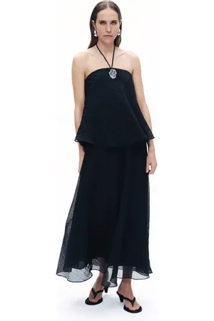 Nocturne Halter Neck Maxi Dress in at Nordstrom, Size X-Large