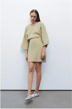 Nocturne Beaded Back Detailed Mini Dress in at Nordstrom, Size Small