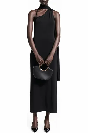 MANGO Asymmetric Drape Maxi Dress in at Nordstrom, Size 4