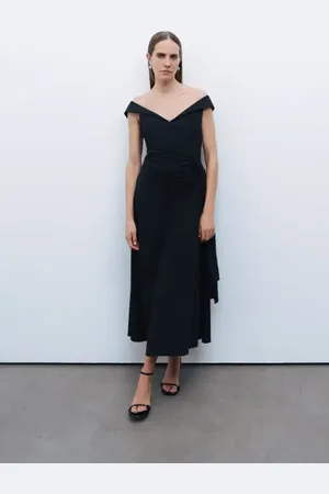 Nocturne Tie Detail Midi Dress in at Nordstrom, Size X-Small