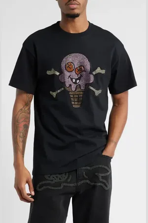 ICECREAM Stones Rhinestone Cotton Graphic T-Shirt in at Nordstrom, Size Medium