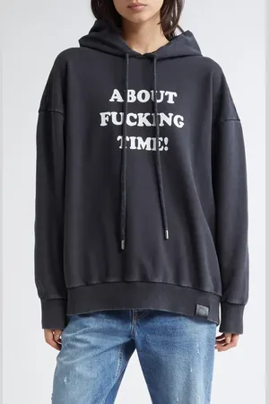 Stella McCartney About F**king Time Graphic Hoodie in at Nordstrom, Size Medium