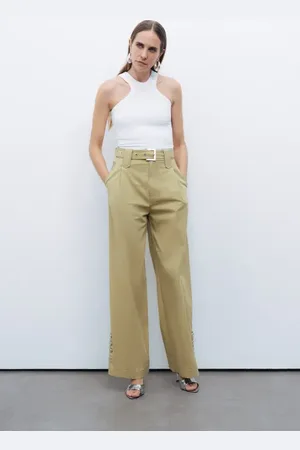Nocturne Metal Buckle Detailed Belted Pants in at Nordstrom, Size Medium