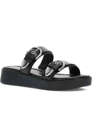 Frye Maya Buckle Platform Slide Sandal in at Nordstrom, Size 7