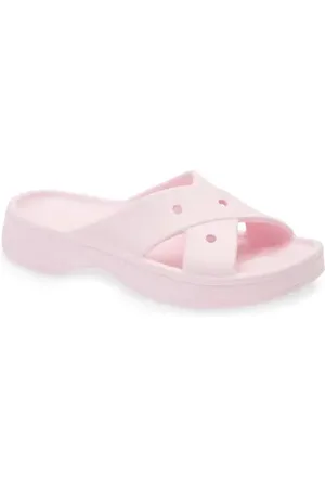 Crocs Cross Strap Slide Sandal in at Nordstrom, Size 8