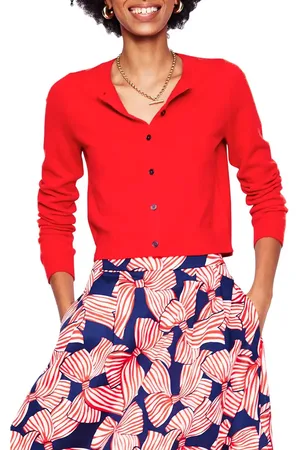 Boden Eva Cashmere Crop Cardigan Sweater in at Nordstrom, Size X-Large
