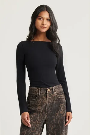 Open Edit Ballet Neck Long Sleeve T-Shirt in at Nordstrom, Size X-Small