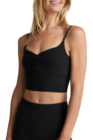 Beyond Yoga Shirred Crop Camisole in at Nordstrom, Size Small