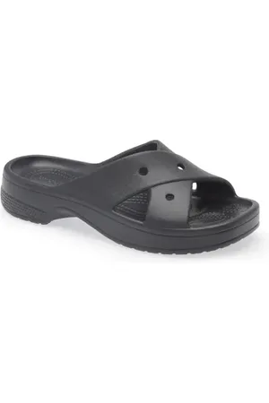Crocs Cross Strap Slide Sandal in at Nordstrom, Size 7