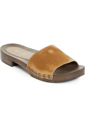 Miu Miu Clog Slide Sandal in at Nordstrom, Size 8Us