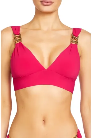 Robin Piccone Jane Chain Plunge Bikini Top in at Nordstrom, Size X-Small