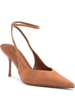 Jeffrey Campbell Executive Ankle Strap Pointed Toe Slingback Pump in at Nordstrom, Size 9