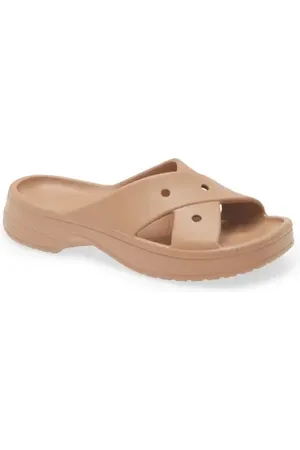 Crocs Cross Strap Slide Sandal in at Nordstrom, Size 9