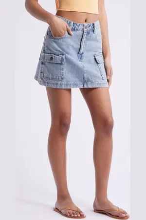 Rip Curl Las Dalias Denim Miniskirt in at Nordstrom, Size X-Large