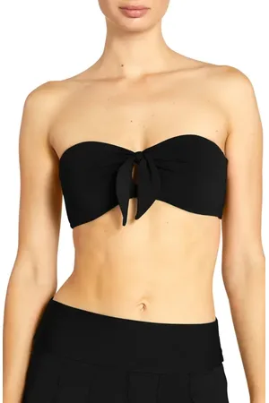 Robin Piccone Ava Knot Front Strapless Bikini Top in at Nordstrom, Size X-Small