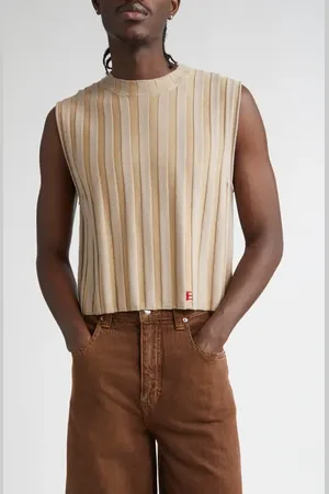 ECKHAUS LATTA Keyboard Rib Merino Wool Sweater Vest in at Nordstrom, Size Medium