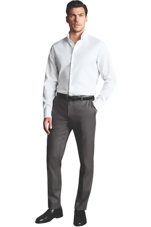 Charles Tyrwhitt Slim Fit Smart Texture Pants in at Nordstrom, Size 32