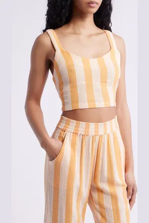 Rip Curl Premium Surf Stripe Crop Tank in at Nordstrom, Size Small