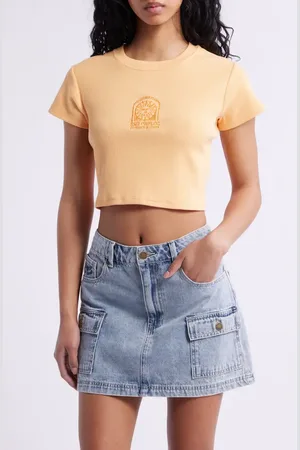 Rip Curl San Carlos Crop Cotton Jersey Graphic T-Shirt in at Nordstrom, Size Medium