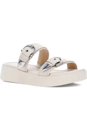 Frye Maya Buckle Platform Slide Sandal in at Nordstrom, Size 6.5