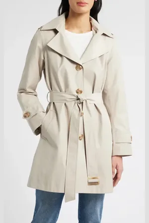 Sam Edelman DB Short Trench Coat in at Nordstrom, Size Large