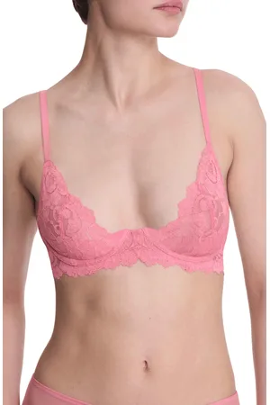 Natori Peony Lace Plunge Unlined Underwire Bra in at Nordstrom, Size 34B