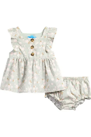 Draper Ruffle Dress with Bloomers in at Nordstrom, Size 0-3M