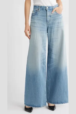 Moussy Lowell High Waist Superwide Leg Jeans in at Nordstrom, Size 24