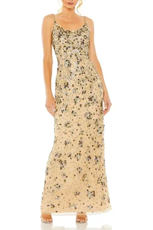 Mac Duggal Floral Embellished Scoop Neck Evening Gown in at Nordstrom, Size 2