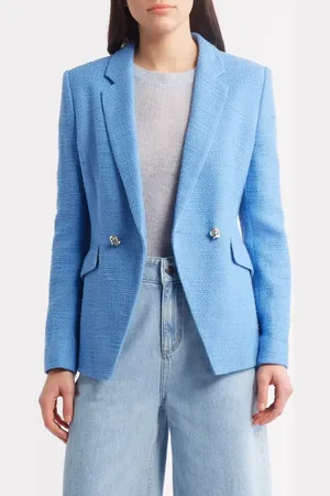 HUGO BOSS Jatawa2 Double Breasted Tweed Blazer in at Nordstrom, Size 6