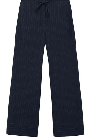 MANGO Chalk Stripe Straight Leg Pants in at Nordstrom, Size X-Small