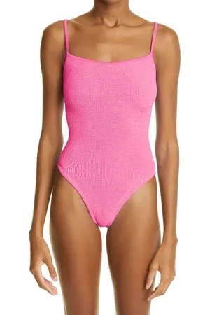 Hunza G Pamela Crinkle One-Piece Swimsuit in at Nordstrom