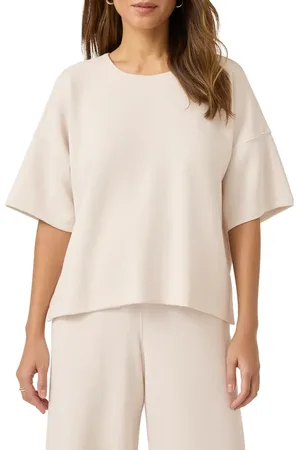 Splendid X @cellajaneblog Oversize Rib Scuba Knit T-Shirt in at Nordstrom, Size X-Large