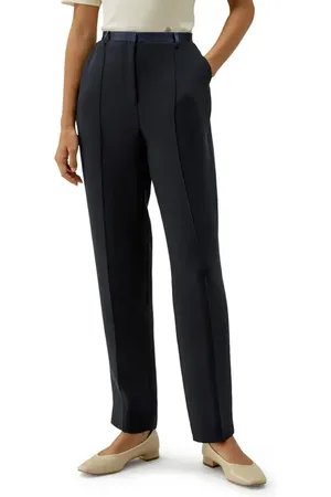 Lilysilk Sophisticated Slim-Fit Adjustable Silk Ankle Pants in at Nordstrom, Size 12