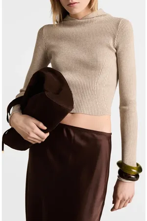 MANGO Rib Hoodie Sweater in at Nordstrom, Size Large