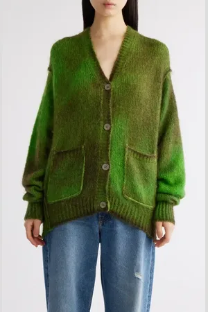 Acne Studios Kark V-Neck Oversize Cardigan in at Nordstrom, Size Small