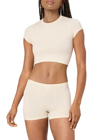 Florence By Mills Softie Seamless Rib Baby Tee in at Nordstrom, Size Large