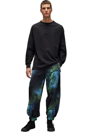 Y-3 Allover Print Belted Ripstop Pants in at Nordstrom, Size Small