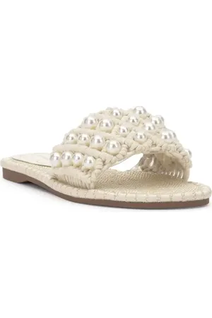 Jessica Simpson Brennara 2 Beaded Slide Sandal in at Nordstrom, Size 7