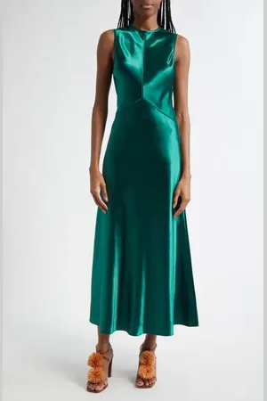 ULLA JOHNSON Lisbet Satin Dress in at Nordstrom, Size 8