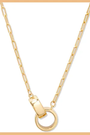 Brook and York Reese Paper Clip Chain Necklace in at Nordstrom