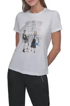 DKNY Flatiron Converstional Graphic T-Shirt in at Nordstrom, Size Small