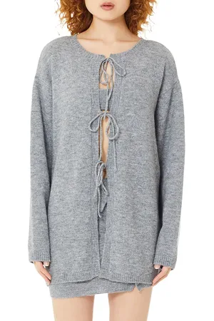 Find Me Now Owen Tie Front Cardigan in at Nordstrom, Size X-Small