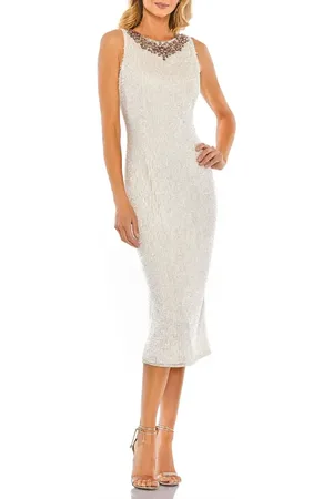 Mac Duggal Fully Sequined Jeweled High Neck Fitted Dress in at Nordstrom, Size 2