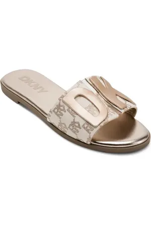 DKNY Waltz Logo Flat Sandal in at Nordstrom, Size 10