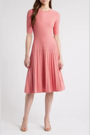 ELIE TAHARI The Wanda Fit & Flare Sweater Dress in at Nordstrom, Size Medium